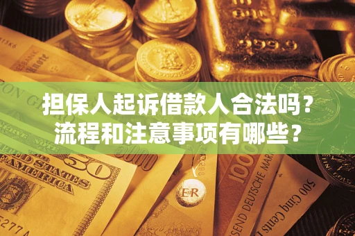 济南担保人起诉借款人合法吗？流程和注意事项有哪些？