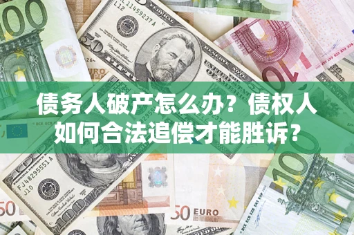 济南债务人破产怎么办？债权人如何合法追偿才能胜诉？