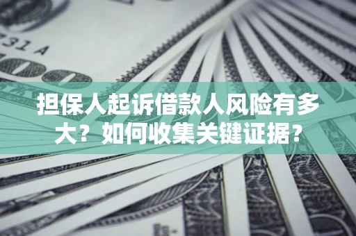 济南担保人起诉借款人风险有多大？如何收集关键证据？