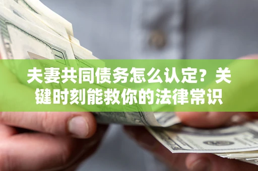 济南夫妻共同债务怎么认定？关键时刻能救你的法律常识
