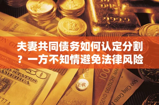 济南夫妻共同债务如何认定分割？一方不知情避免法律风险必看！